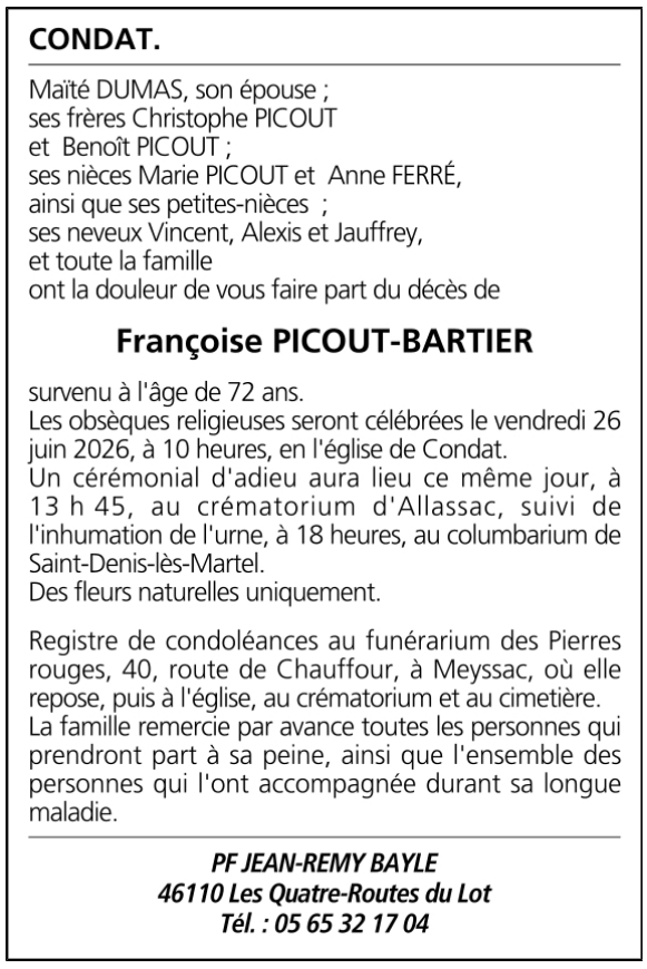 Avis de décès