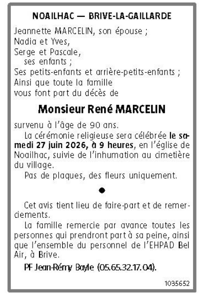 Avis de décès