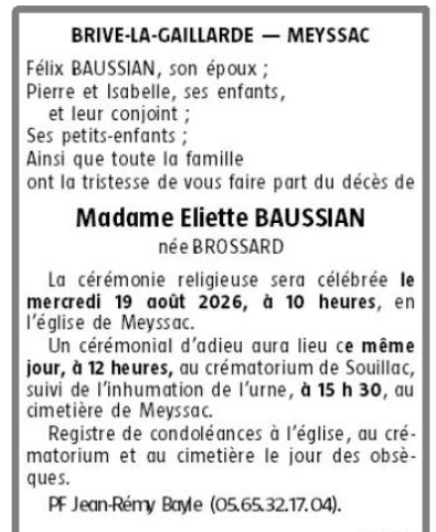 Avis de décès