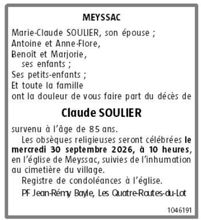 Avis de décès